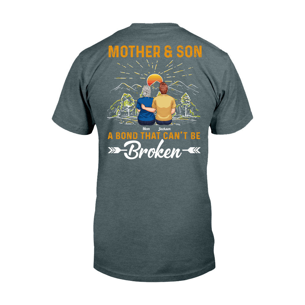 Mother & Son A Bond That Can't Be Broken - Personalized Mother T-shirt And Hoodie