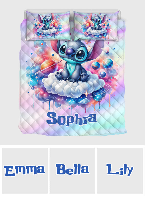 Galaxy Ohana Sweet Dreams - Personalized Ohana Quilt Set