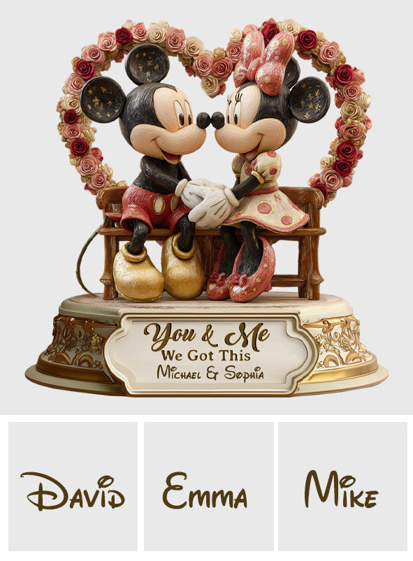 You & Me We Got This - Personalized Mouse Custom Shaped Acrylic Plaque