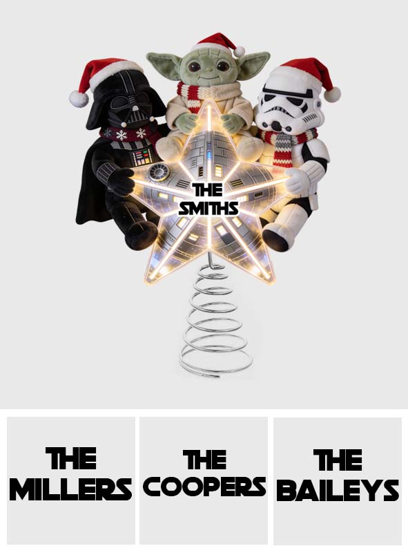 The Magical Force Christmas Gift - Personalized The Force LED Light Tree Topper