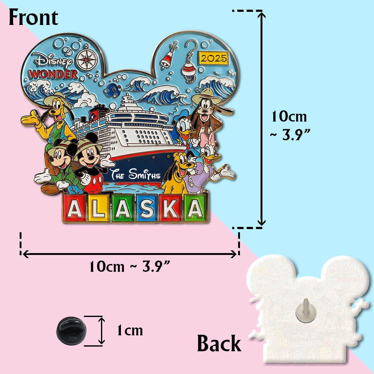 Alaska Cruising Trip - Personalized Mouse Pin