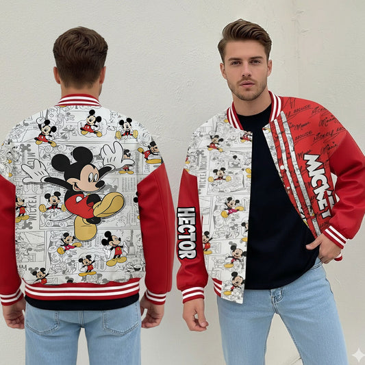 Big Ears Friend - Personalized Mouse Varsity Jacket
