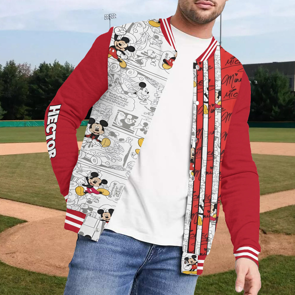 Big Ears Friend - Personalized Mouse Varsity Jacket