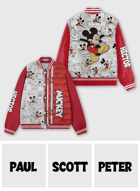 Big Ears Friend - Personalized Mouse Varsity Jacket