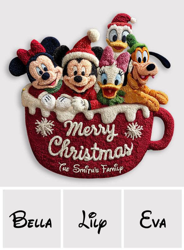 Magical Christmas - Personalized Mouse Non-Slip Tufted Rug