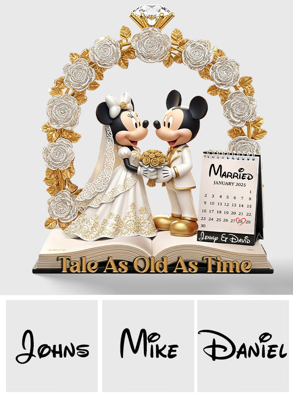 Tale As Old As Time - Personalized Mouse Custom Shaped Acrylic Plaque