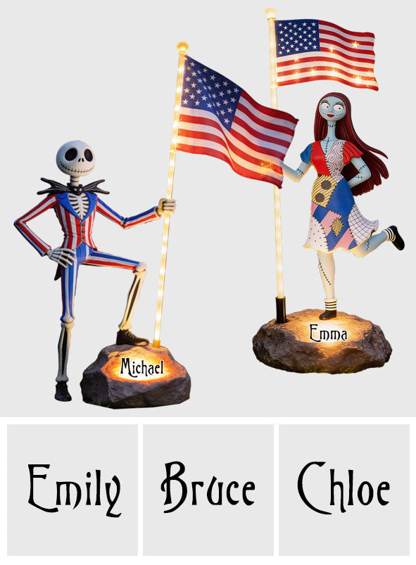 Celebrate 4th Of July - Personalized Nightmare Solar Acrylic Light