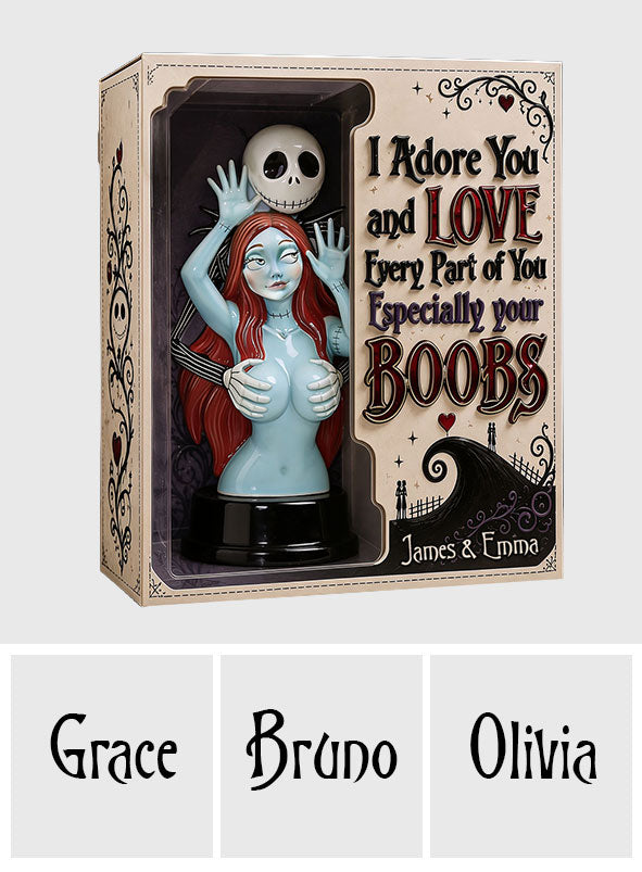 Naughty Spooky Couple - Personalized Nightmare Acrylic Display Box