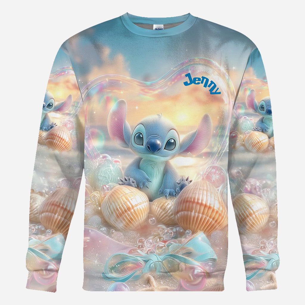 Blue Ohana Summer Vibes - Personalized Ohana All Over Shirt