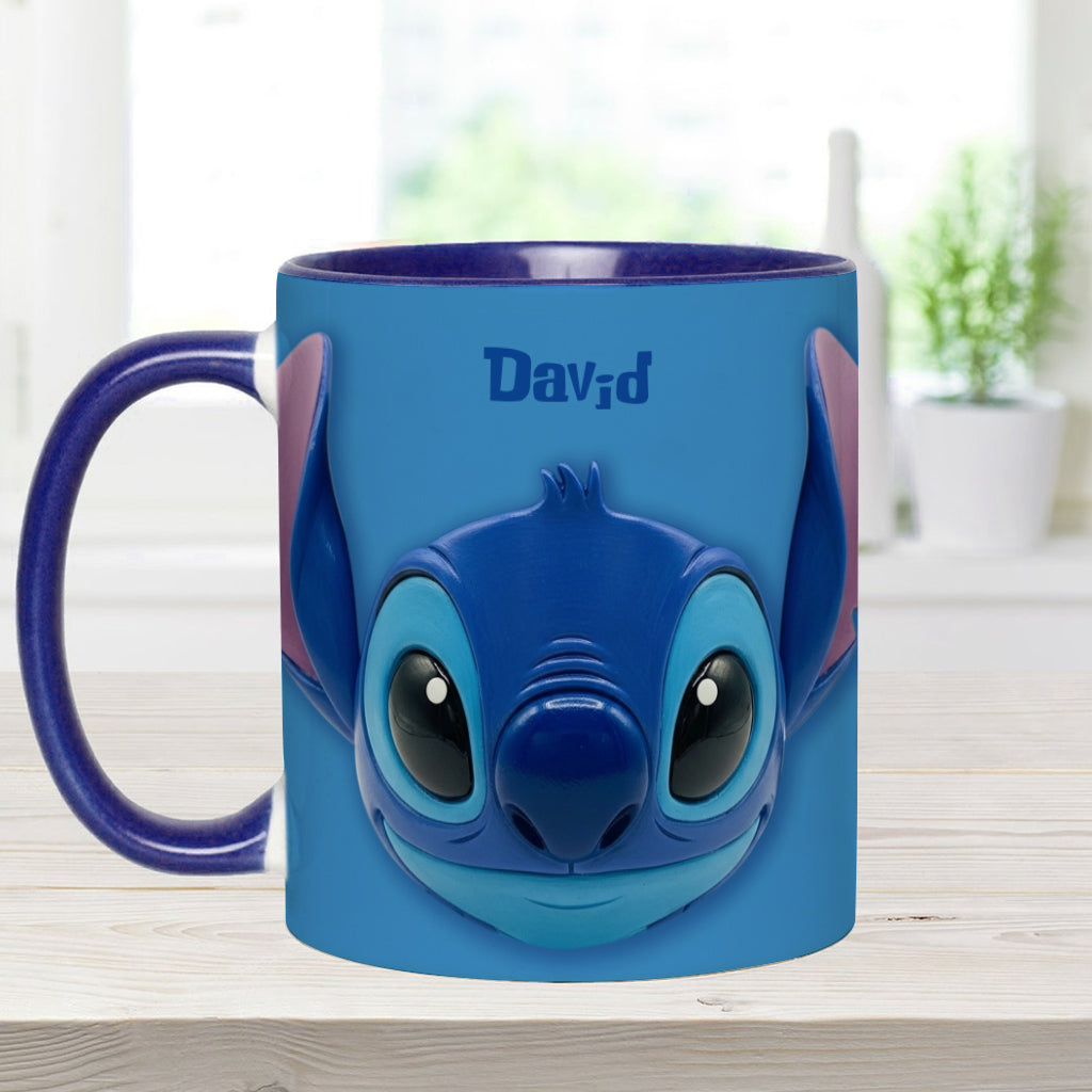 Blue Ohana - Personalized Ohana Accent Mug
