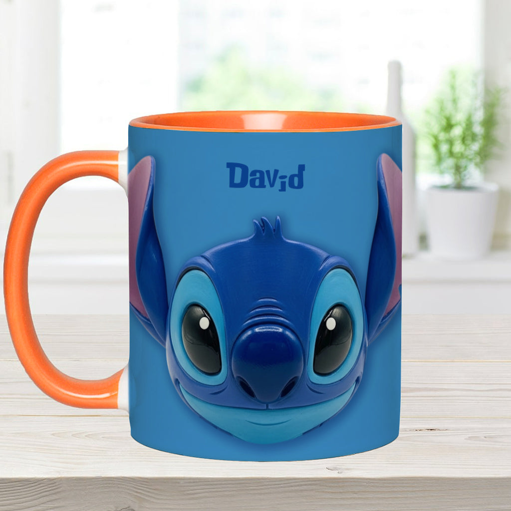Blue Ohana - Personalized Ohana Accent Mug