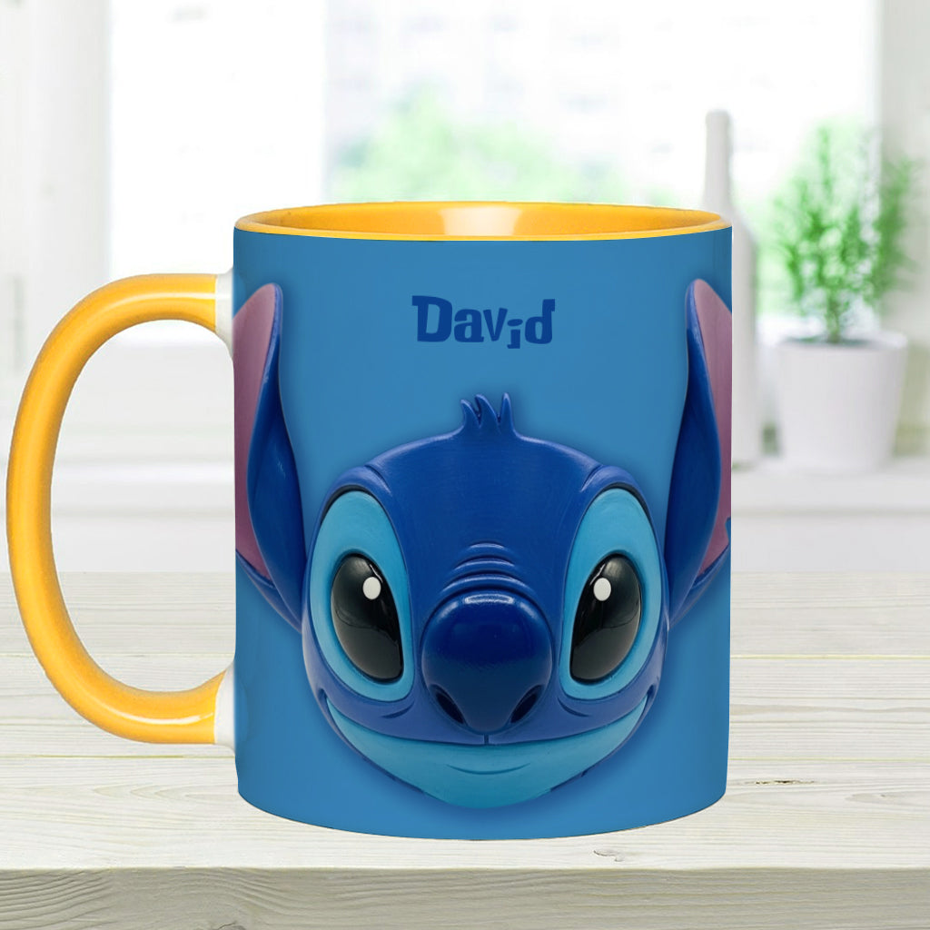 Blue Ohana - Personalized Ohana Accent Mug