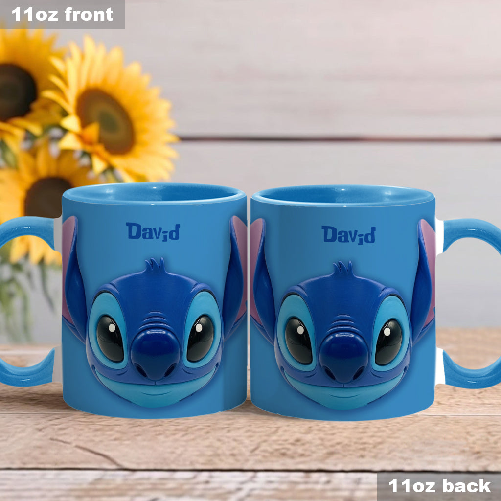 Blue Ohana - Personalized Ohana Accent Mug