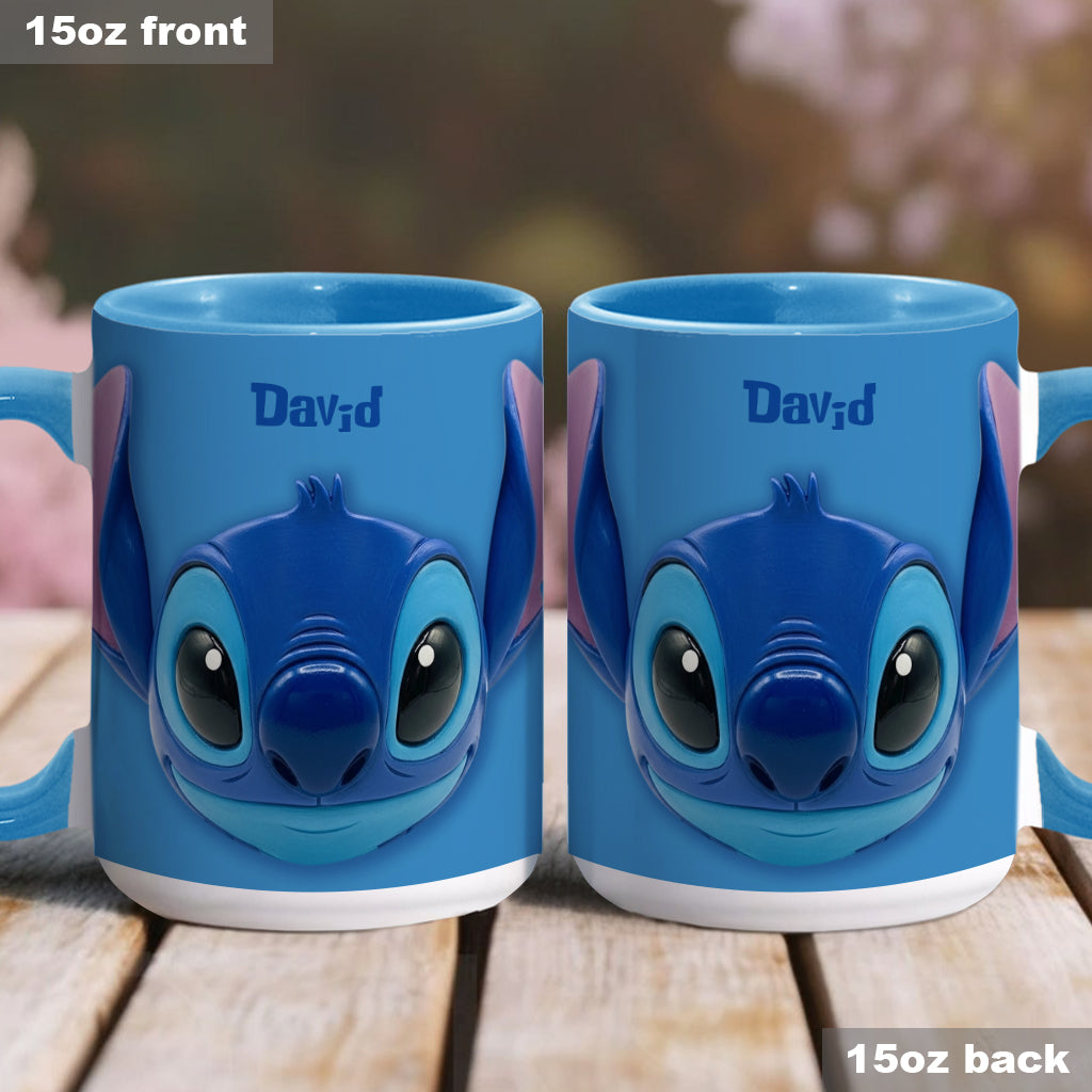 Blue Ohana - Personalized Ohana Accent Mug