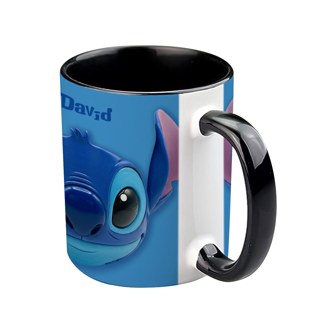 Blue Ohana - Personalized Ohana Accent Mug