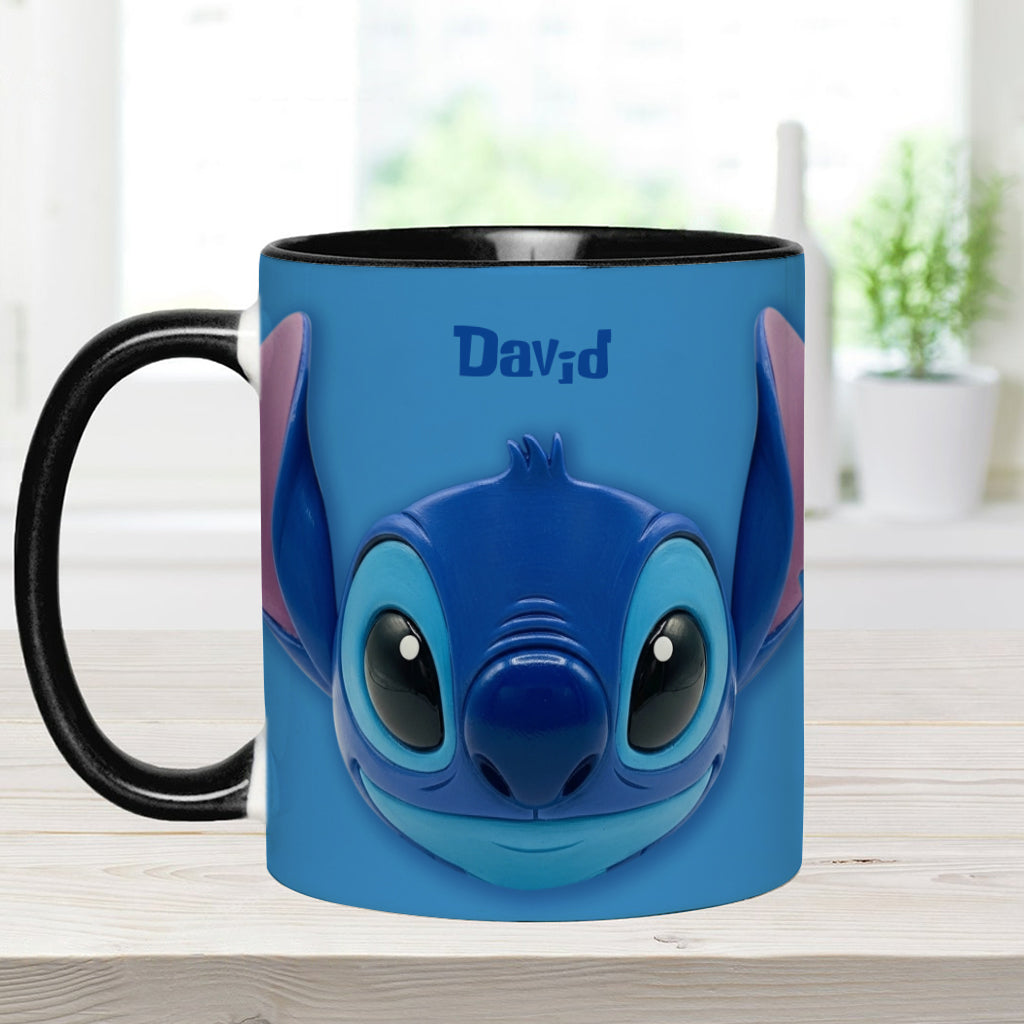 Blue Ohana - Personalized Ohana Accent Mug