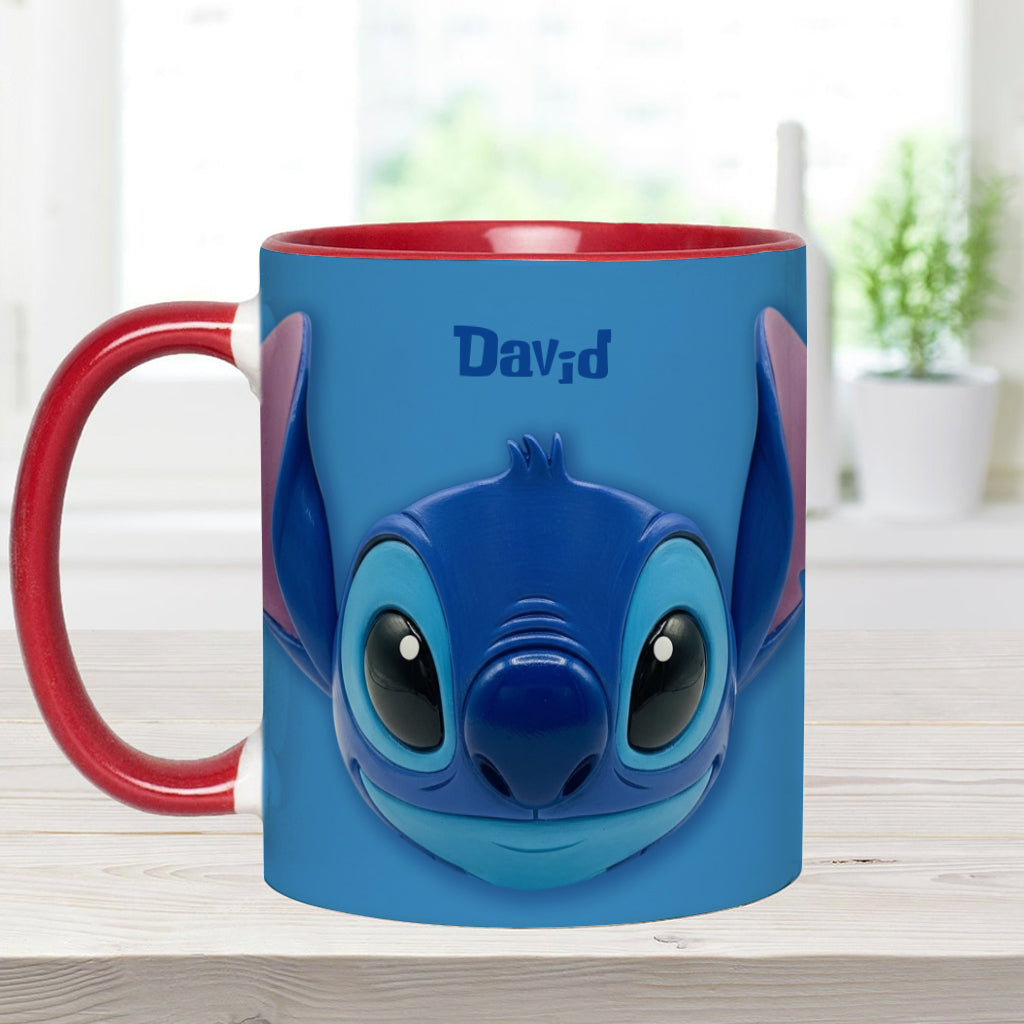 Blue Ohana - Personalized Ohana Accent Mug