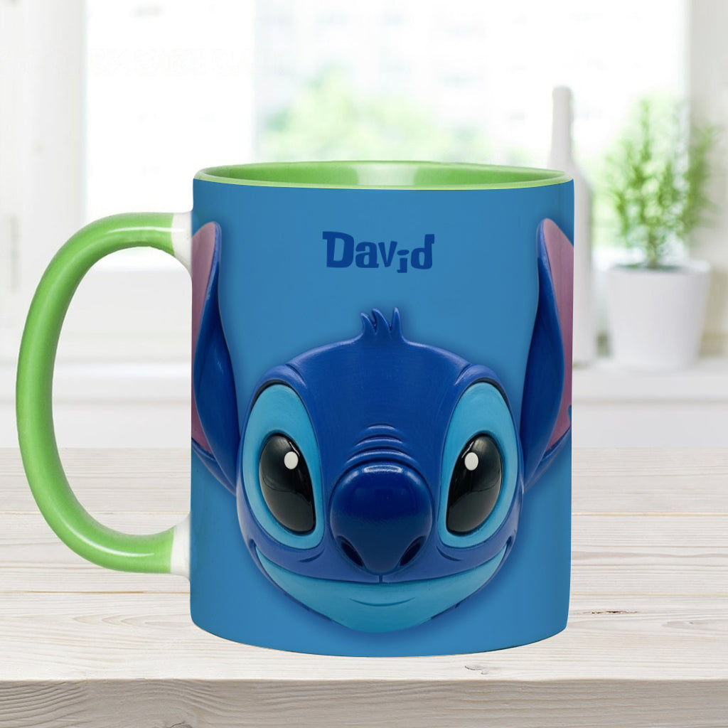 Blue Ohana - Personalized Ohana Accent Mug