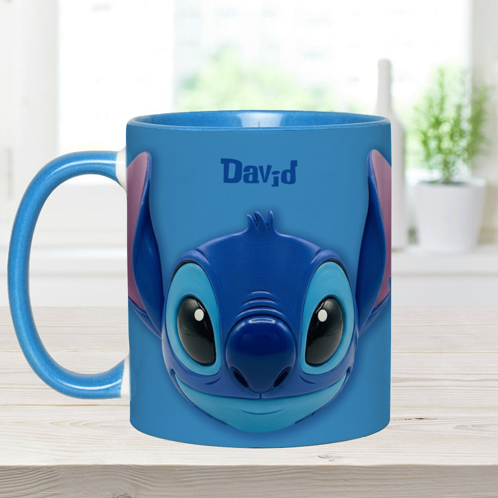 Blue Ohana - Personalized Ohana Accent Mug