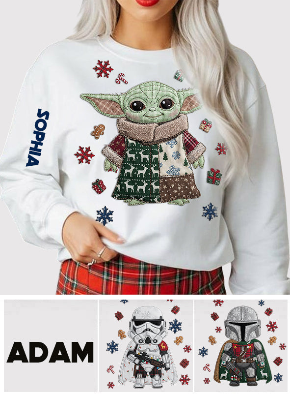 Merry Christmas - Personalized The Force Ugly Sweater