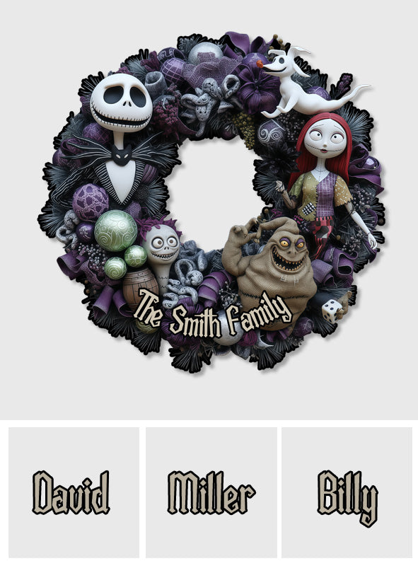 Christmas Nightmare - Personalized Nightmare Custom Shaped Wood Sign