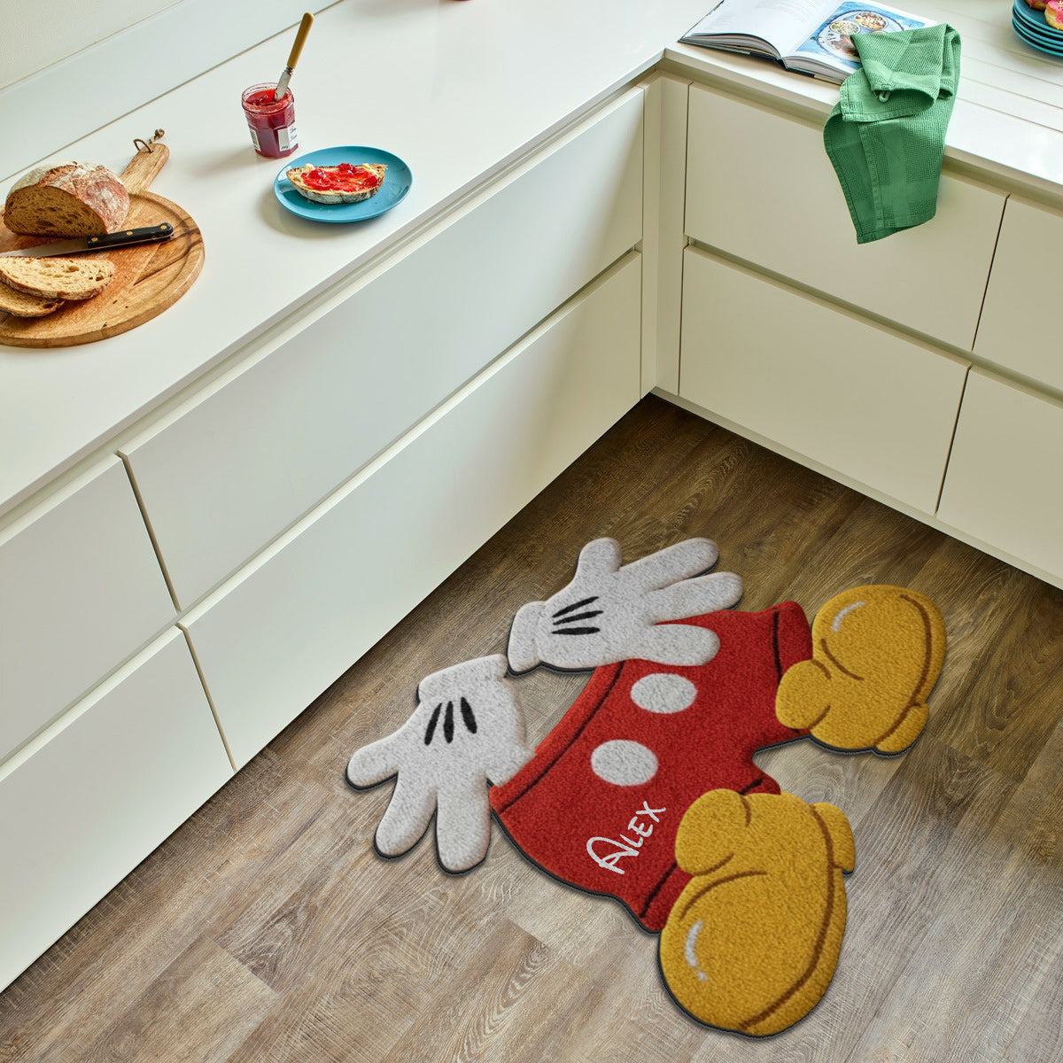 Whimsical Clothing - Personalized Mouse Non-Slip Tufted Rug