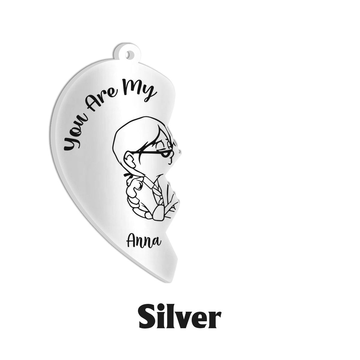 You Are My Greatest Adventure - Personalized Mouse Matching Pendant Necklace
