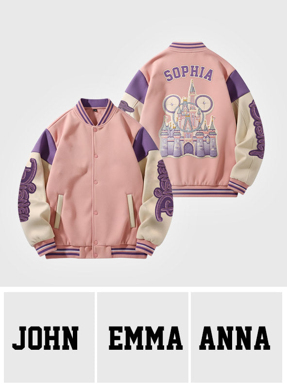 Magical Castle - Personalized Mouse Varsity Jacket