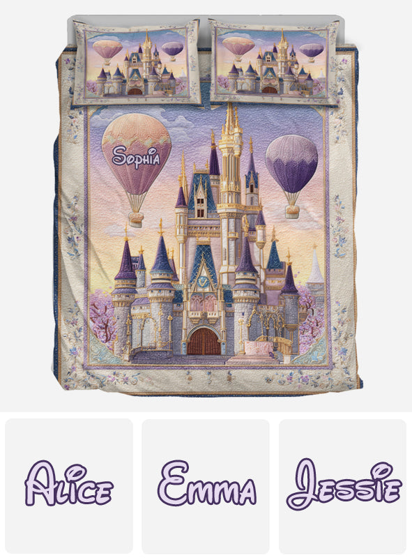 Fairy Tale Magical Dream Castle - Personalized Mouse Bedding Set