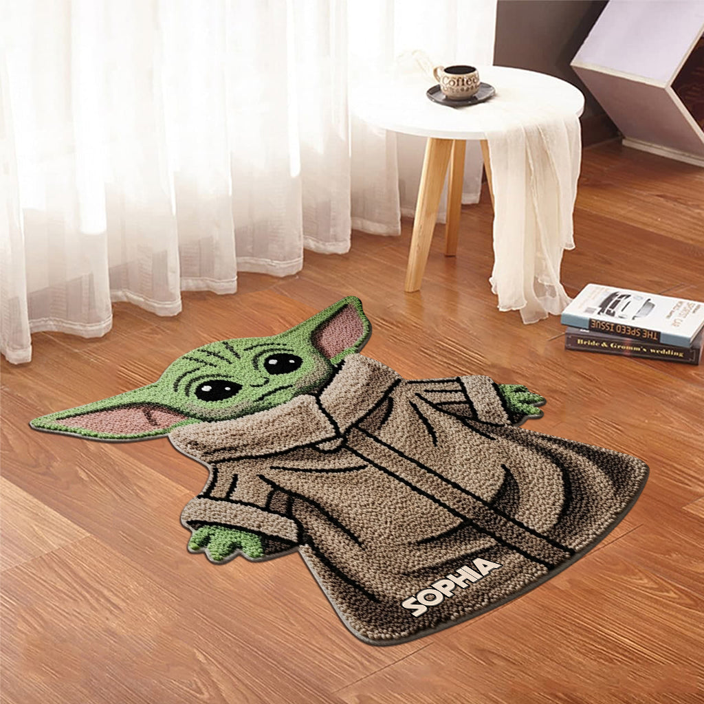 Baby Baby - Personalized The Force Shaped Doormat/ Rug