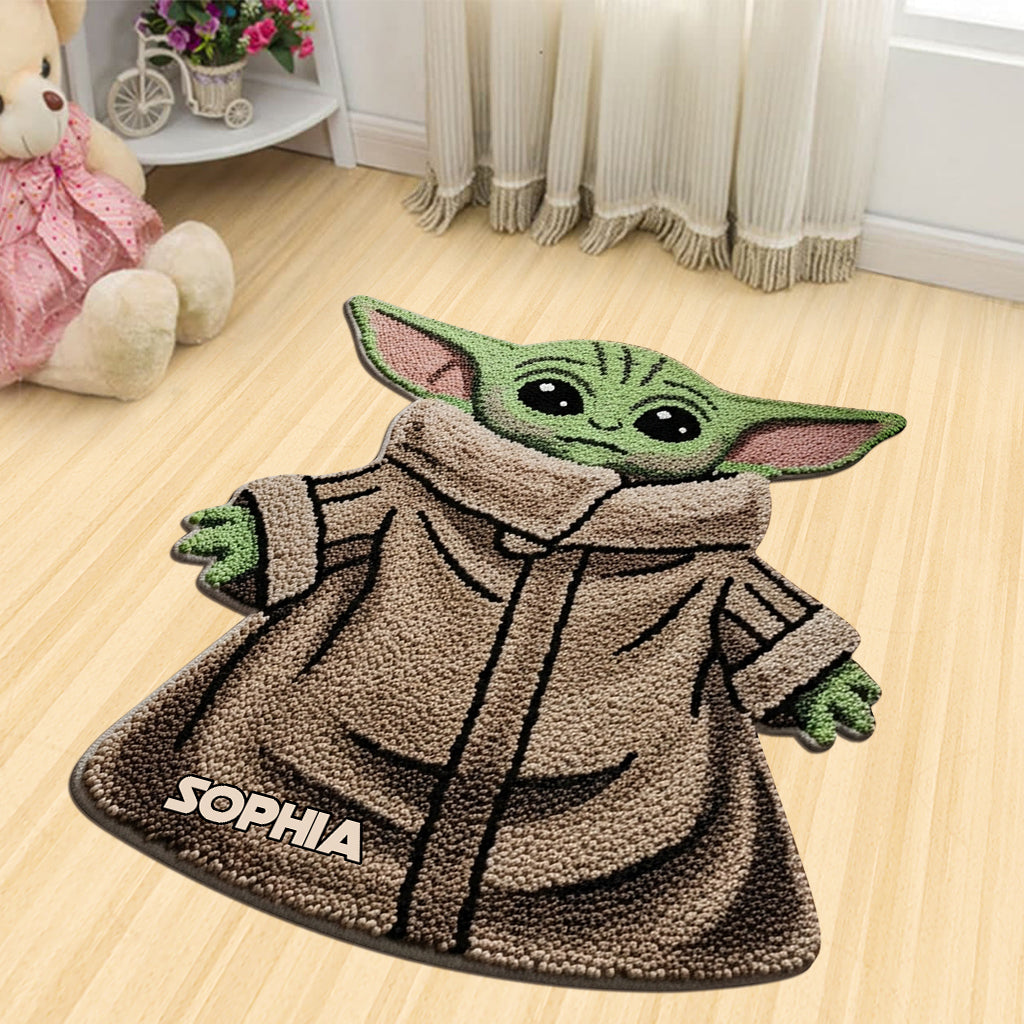 Baby Baby - Personalized The Force Shaped Doormat/ Rug