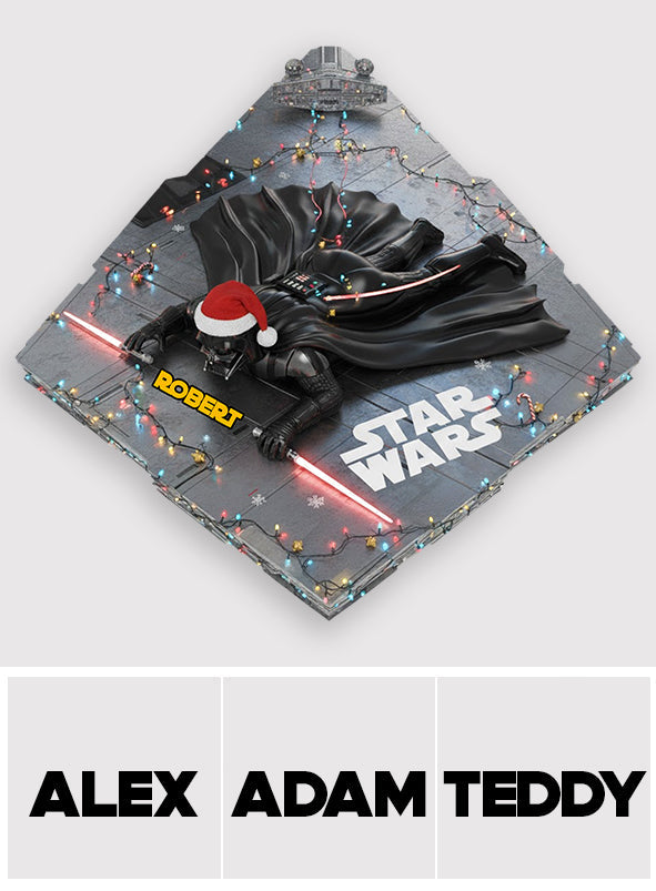 Funny Starship - Personalized The Force Shaped Tree Skirt