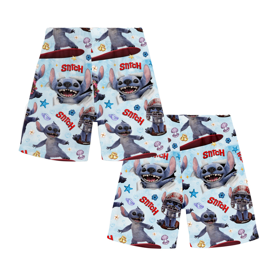 Blue Alien - Personalized Ohana Kid T-shirt & Shorts