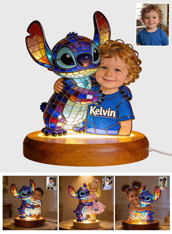 Ohana Friends - Personalized Ohana Shaped Plaque Light Base