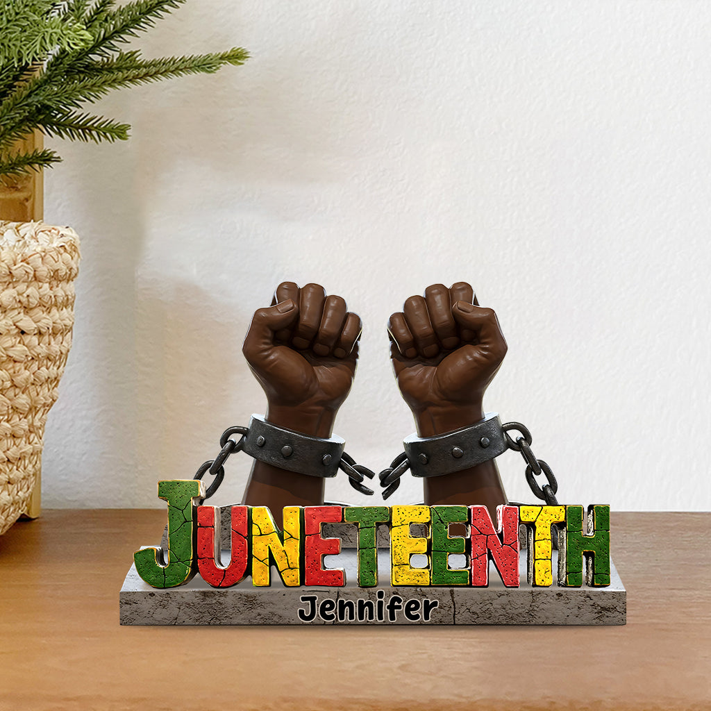 Break Every Chain - Personalized African American Custom Shaped Acrylic Plaque