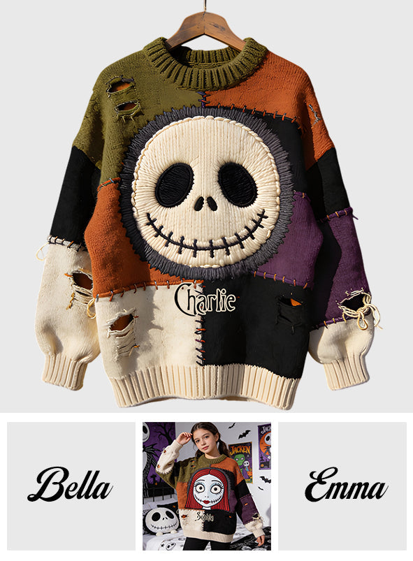 Skeleton - Personalized Nightmare Ugly Sweater