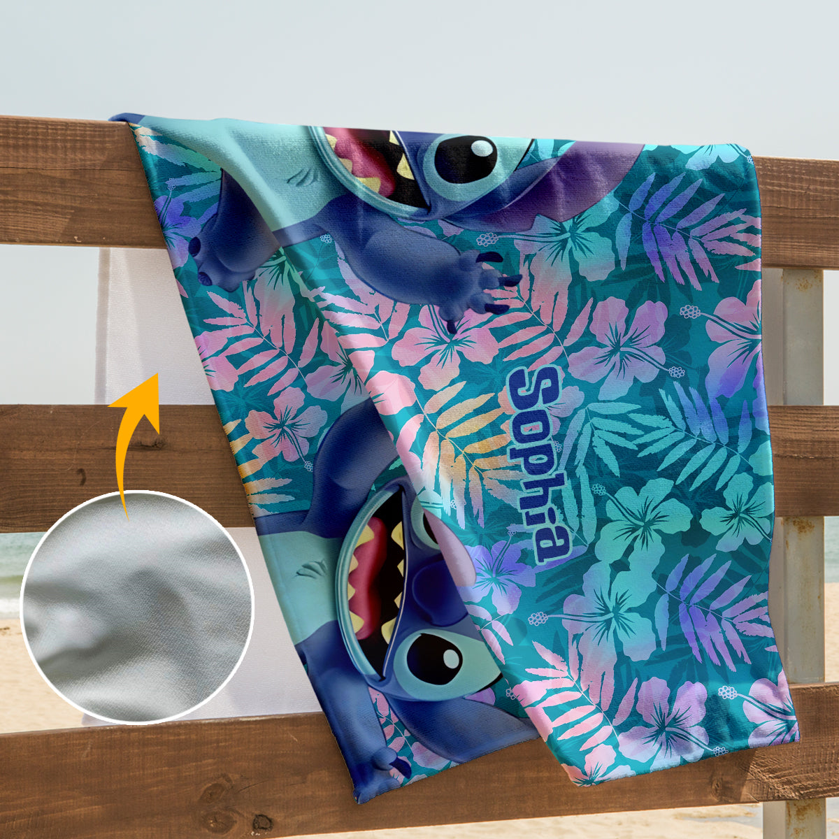 Blue Ohana Ohana Women Swimming Bodysuit & Beach Towel