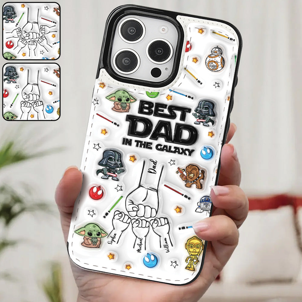 Best Dad Ever - Personalized The Force Foldable Wallet Phone Case