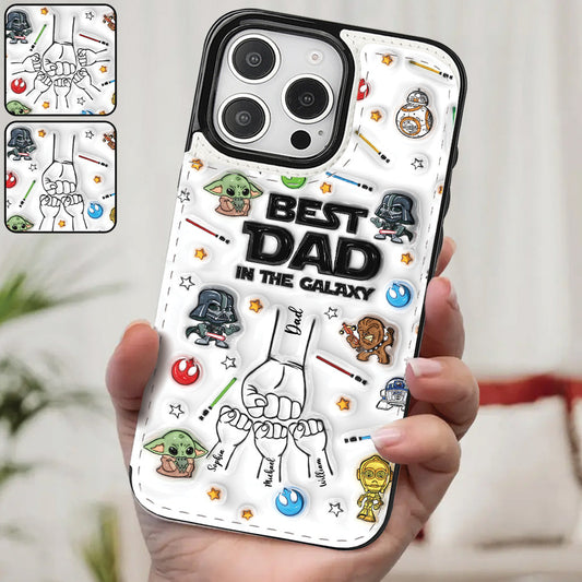 Best Dad Ever - Personalized The Force Foldable Wallet Phone Case