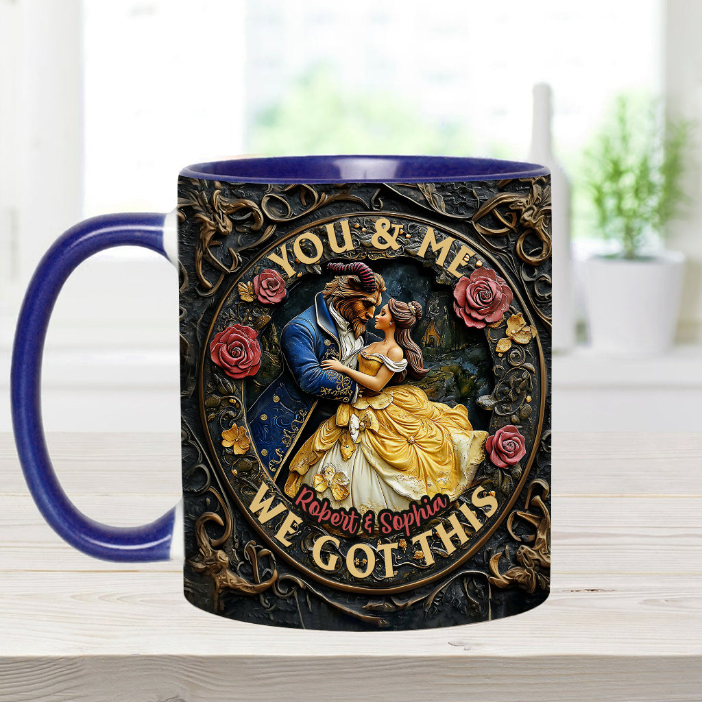 You & Me We Got This - Personalized Couple Accent Mug