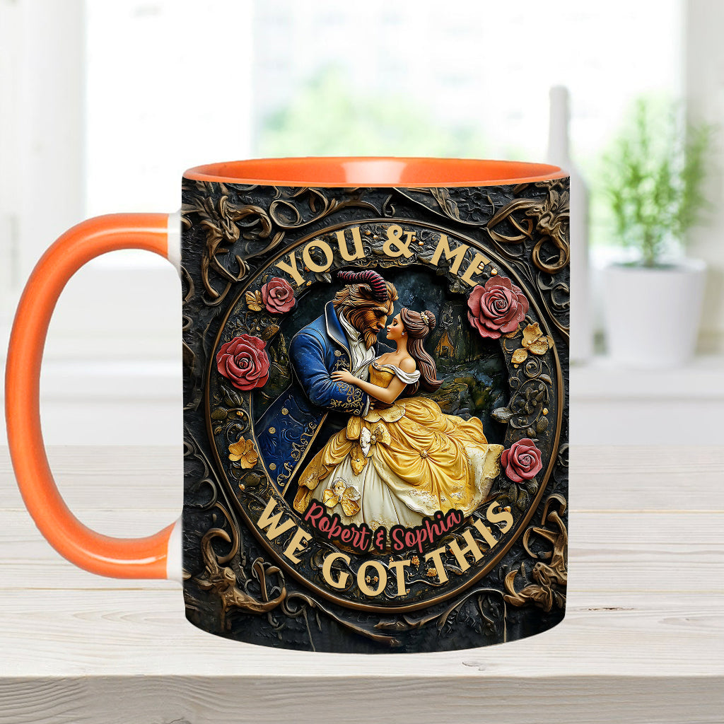You & Me We Got This - Personalized Couple Accent Mug