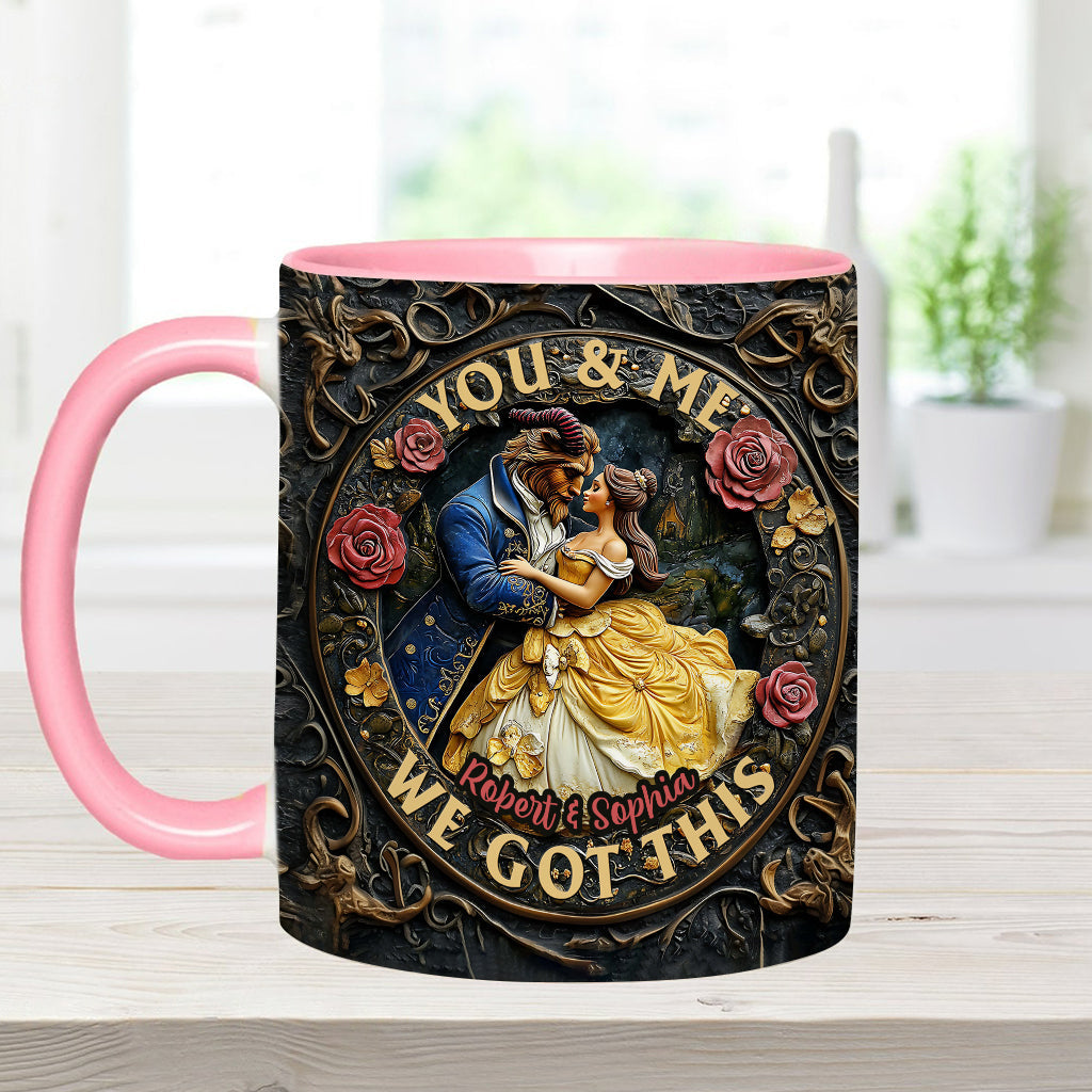 You & Me We Got This - Personalized Couple Accent Mug