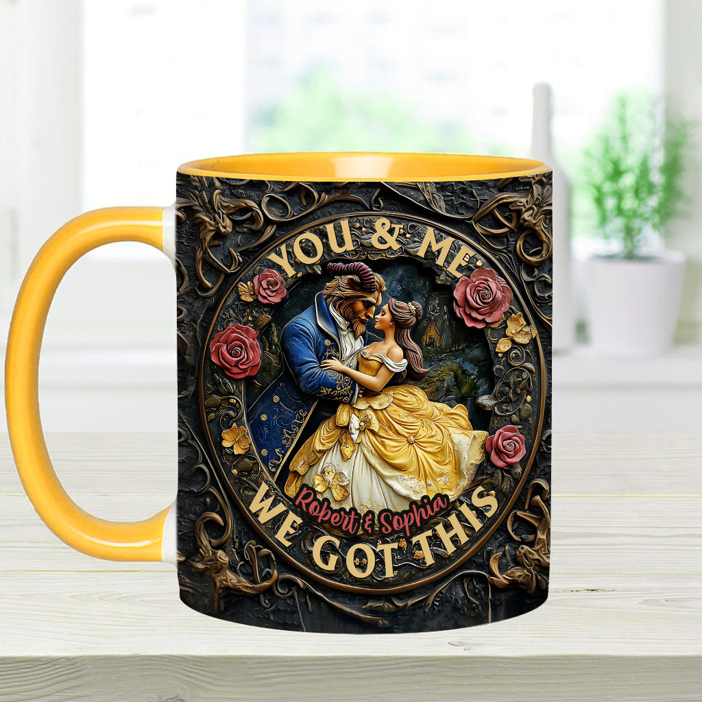 You & Me We Got This - Personalized Couple Accent Mug