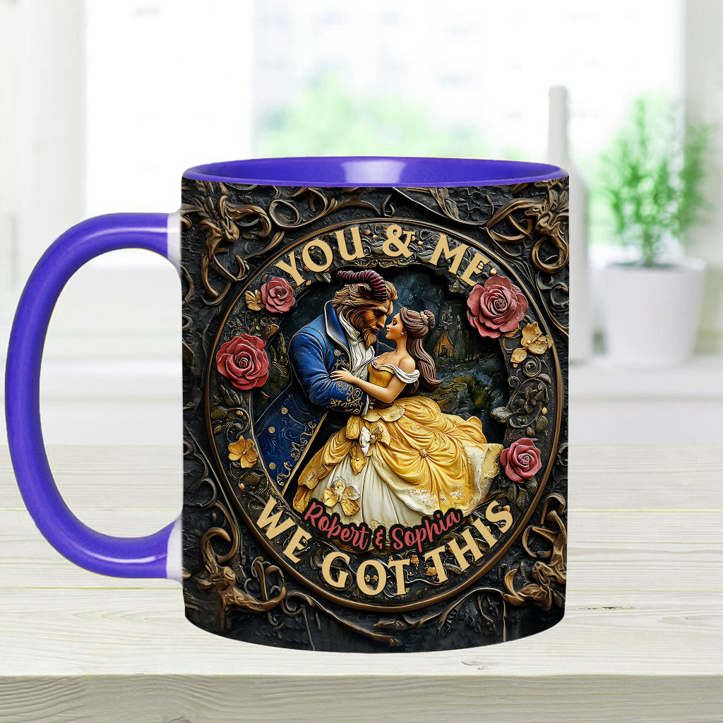 You & Me We Got This - Personalized Couple Accent Mug