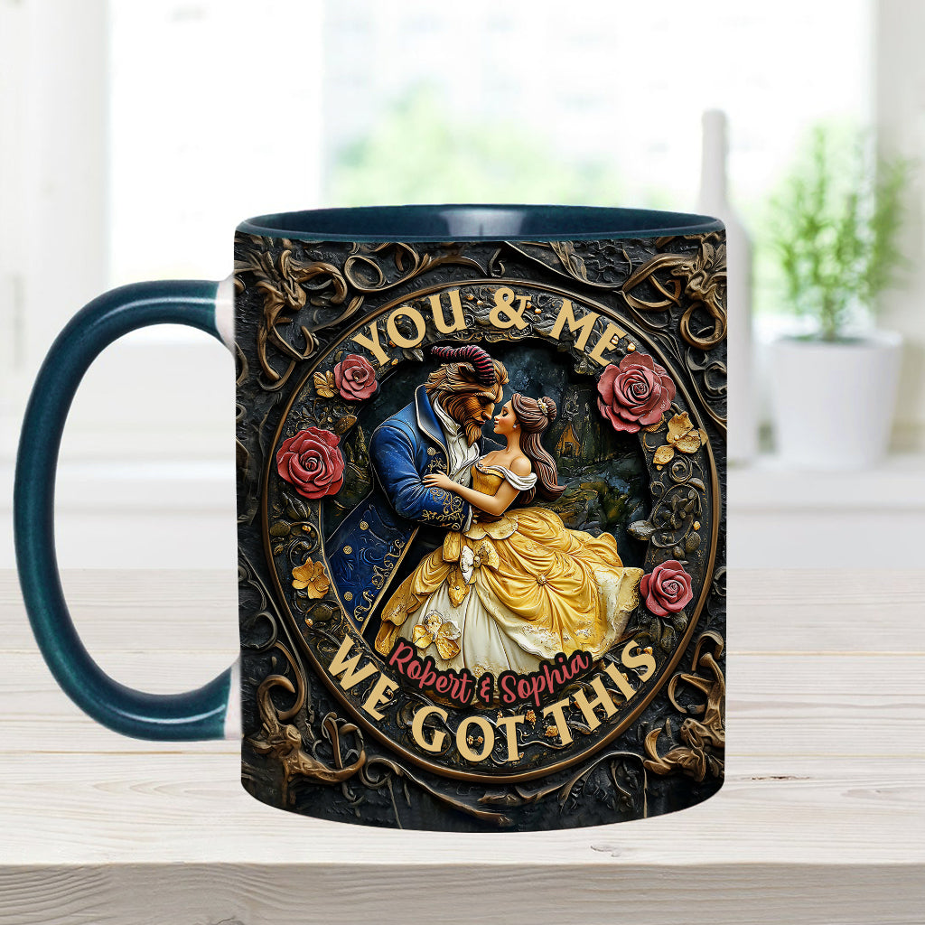 You & Me We Got This - Personalized Couple Accent Mug