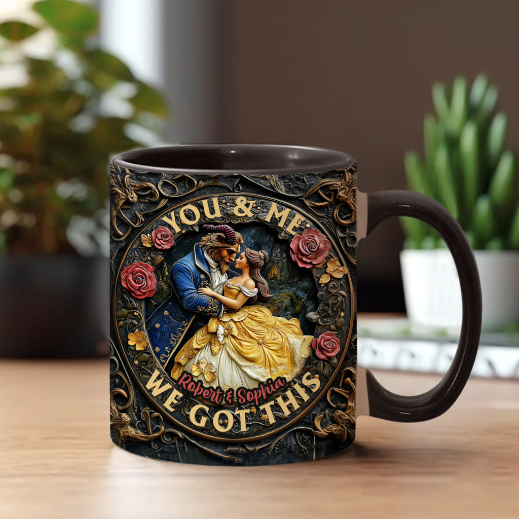 You & Me We Got This - Personalized Couple Accent Mug