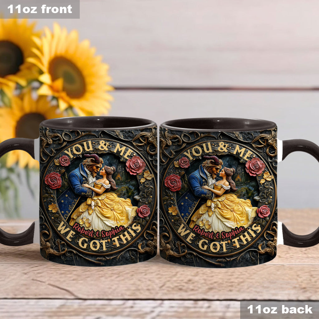 You & Me We Got This - Personalized Couple Accent Mug