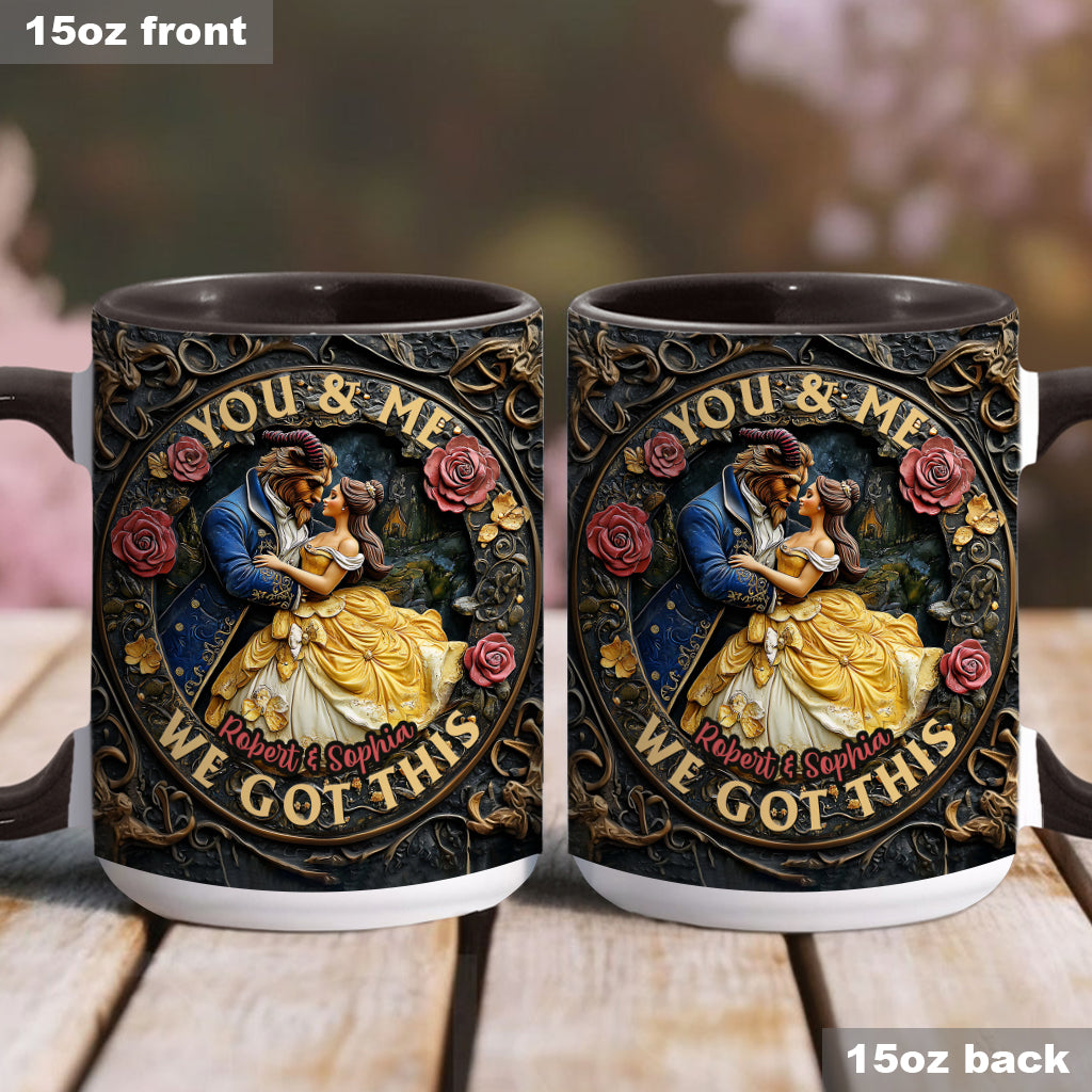 You & Me We Got This - Personalized Couple Accent Mug