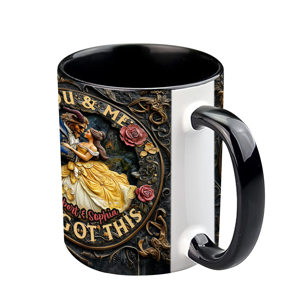 You & Me We Got This - Personalized Couple Accent Mug
