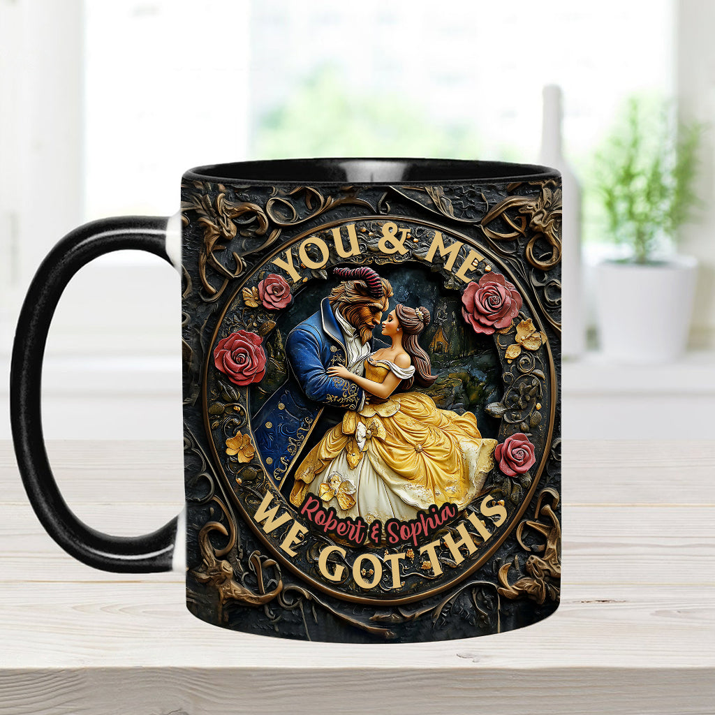 You & Me We Got This - Personalized Couple Accent Mug